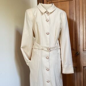 Vintage Armine linen blend dress/coat, 44